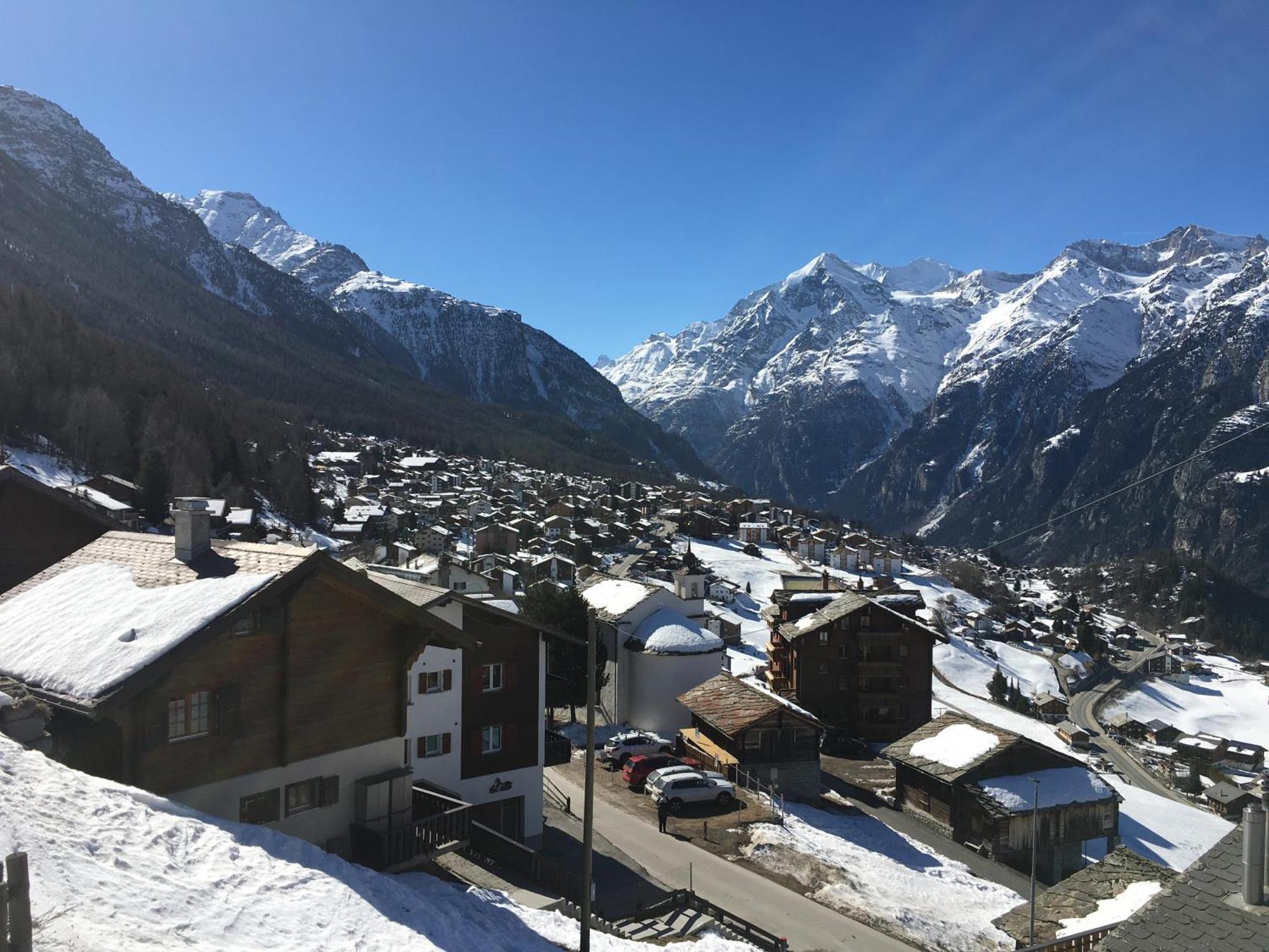 Appartement Haus Dorfblick à Grächen Extérieur photo